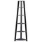 Homeroots 72 in. Grey & Black Particle BoardLaminate & MDF Corner Bookshelf 332941 - alternate 1